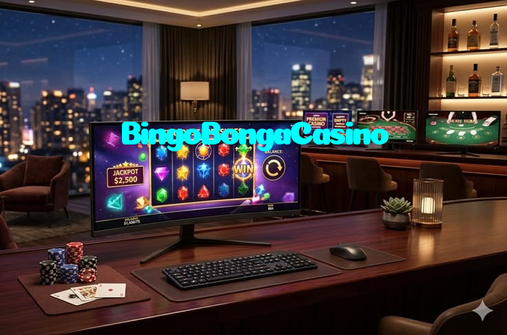 BingoBongaCasino casino presented on mobile device in Pakistan with slots and live games